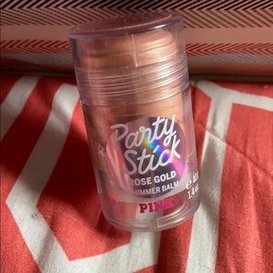 PINK “Party Stick” rose gold shimmer balm